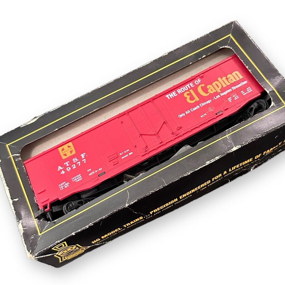Vintage 60s Parkway HO Scale El Capitan Plug Door Box Car NIB
